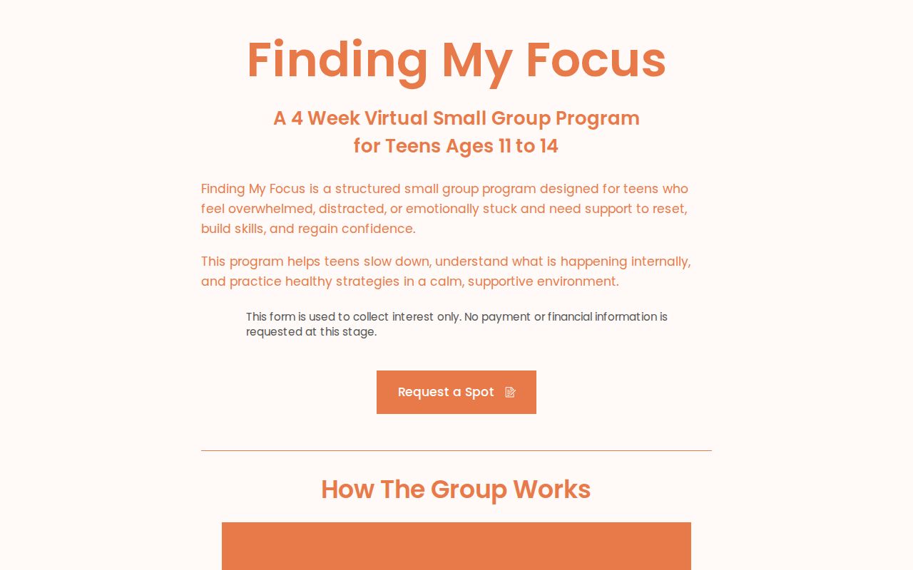 Finding My Focus